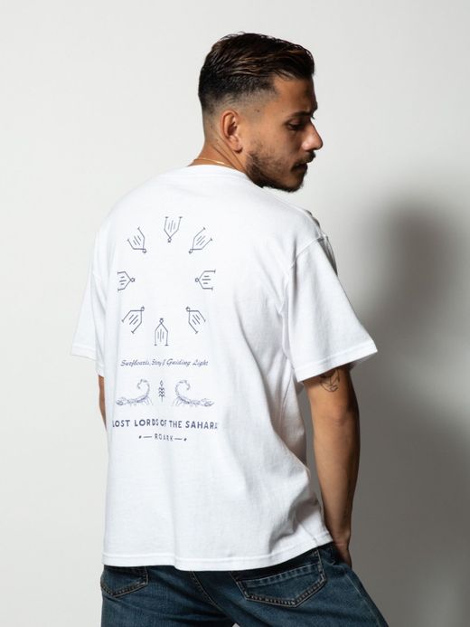ROARK REVIVAL RTJC702 / "LOST LORDS" TEE / WHITE