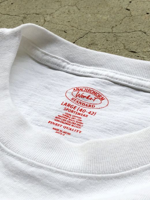 ANACHRONORM NM-TS04 / STANDARD HEAVY WEIGHT L/S  T-S / WHITE