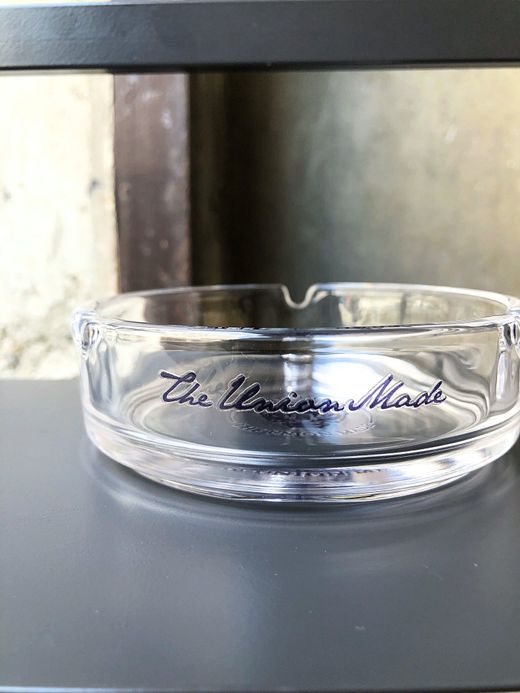 THE UNION TCL00074 / TIGER GLASS ASHTRAY / NAVY