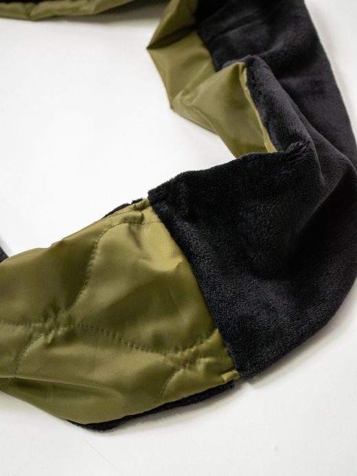 VOO VOO-SPG-078 / REV STOLE / OLIVE×BLACK