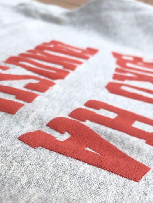 THE UNION TF00329 / "BOKUHA TANOSHII" CREW SWEAT / GRAY