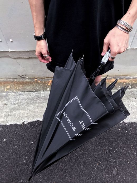 LOOKER Rainy Day Woman Escort Umbrella / black/white