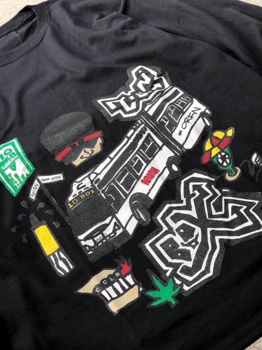 TENBOX PANDA SEX MUNI L/S TEE / BLACK
