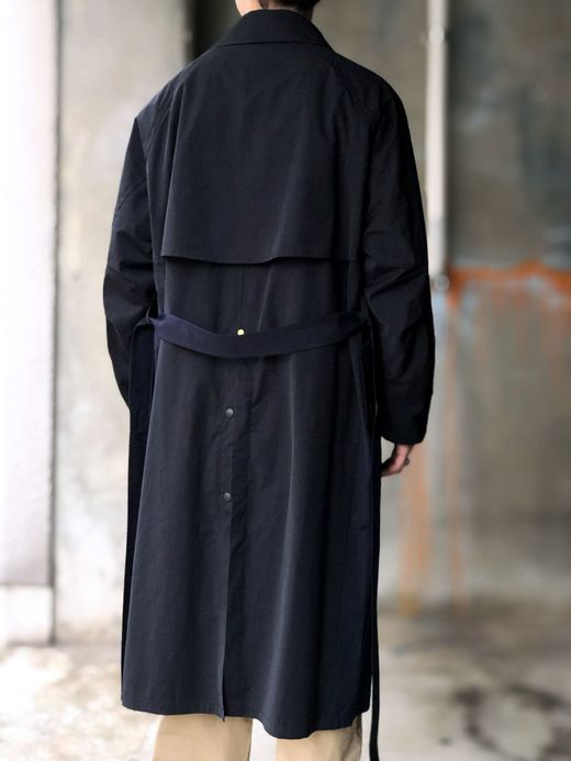 ANACHRONORM ANA034 / COWBOY TRENCH COAT / BLACK