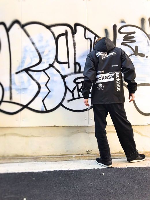  Jackass Windbreaker Jacket / black