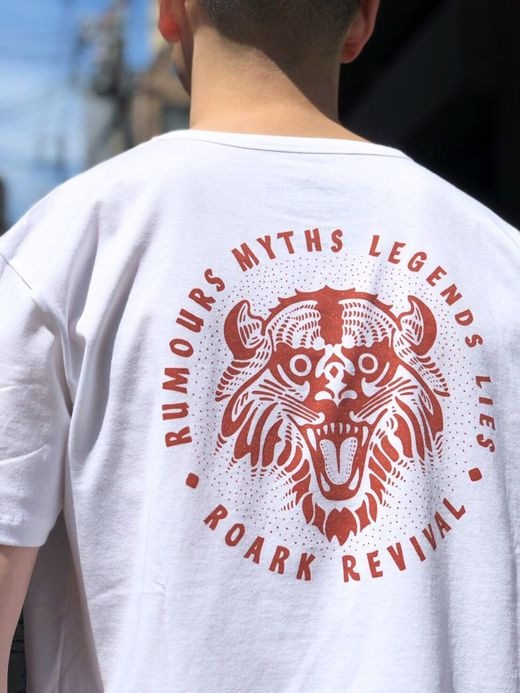 ROARK REVIVAL RTJ521 / "RUMOR KING" TEE / WHITE