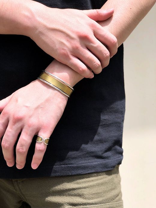 fulton OWN WAY BANGLE / SILVER×BRASS