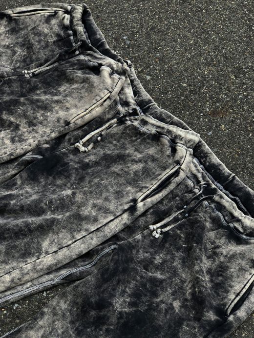 VOO VOO-941 / SMOKY BLEACHED EZ PANTS / SMOKY BLACK