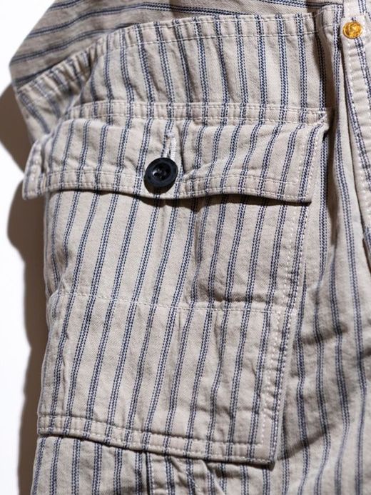 ANACHRONORM AN099 / DOUBLE KNEE PAINTER PANTS / HICKORY STRIPE