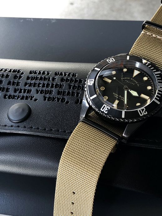 VAGUE WATCH CO. BS-L-001 / BLK SUB / OLIVE/BLACK