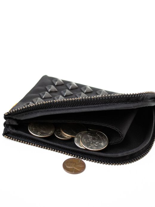 THE UNION TCL00087 / NYLON STUDS HALF WALLET / BLACK