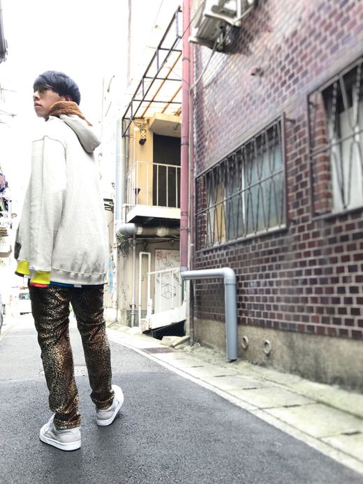 ALDIES Rib Swiching Big Parka / oatmeal