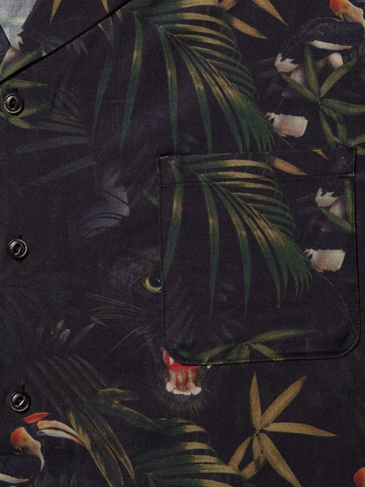 ROARK REVIVAL RWJ601 / JUNGLE ATTACK WOVEN - COMFORT FIT / BLACK