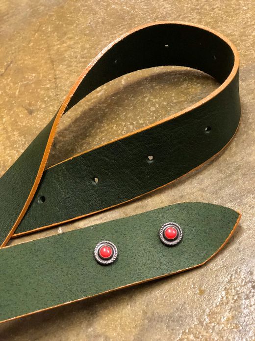 VOO Hawk Eye Leather Belt / green 