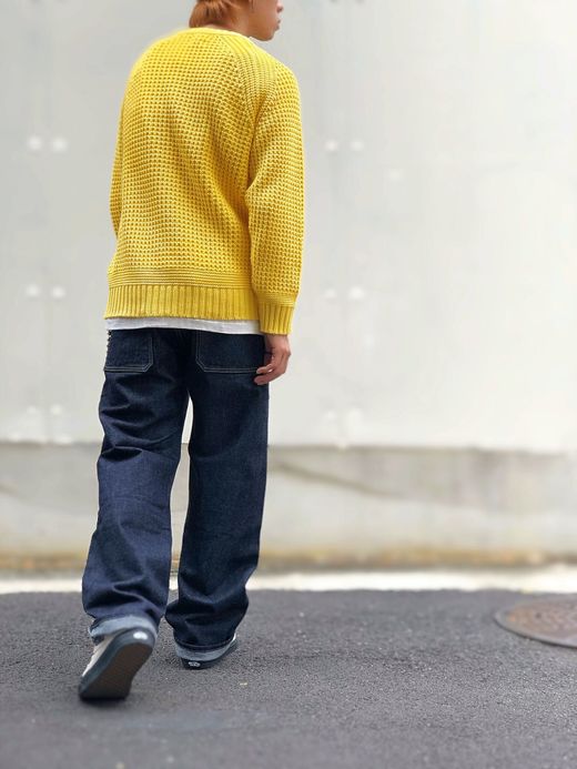  18FW-MP036 / SAUSALITO ワッフルニット / イエロー