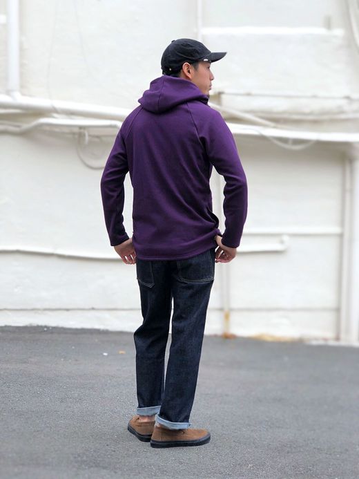 fulton SPN001 / "HIGH LINE" BOMBER HEAT HOODIE / PURPLE