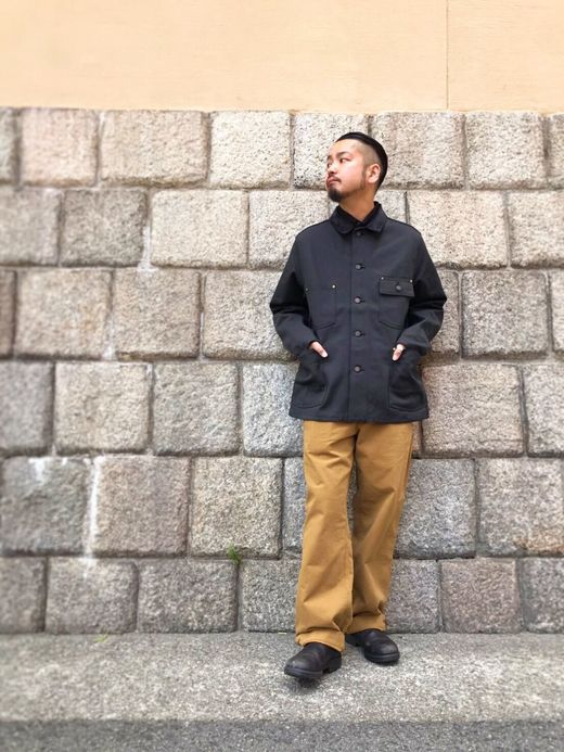 ANACHRONORM Twill Rail Road Jacket / black