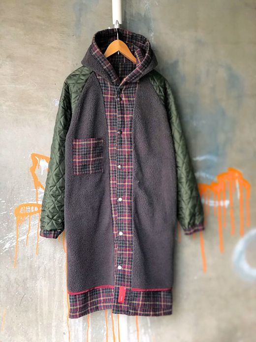 VOO VOO-888 / EXCEL BENCH COAT / CHARCOAL CHECK