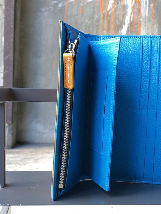 TSUNAIHAIYA BRINCADEIRA LONG WALLET / CAMEL LIGHT BLUE