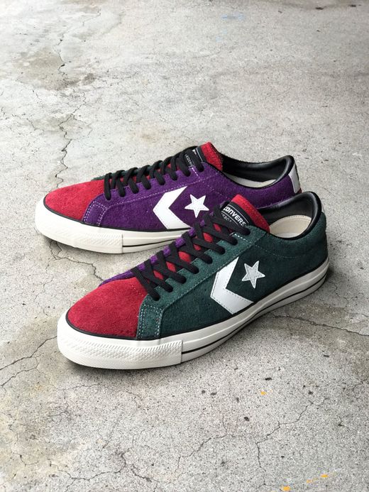 CONVERSE SKATEBOARDING 34200430 / PRORIDE SK OX + / GREEN/RED/PURPLE