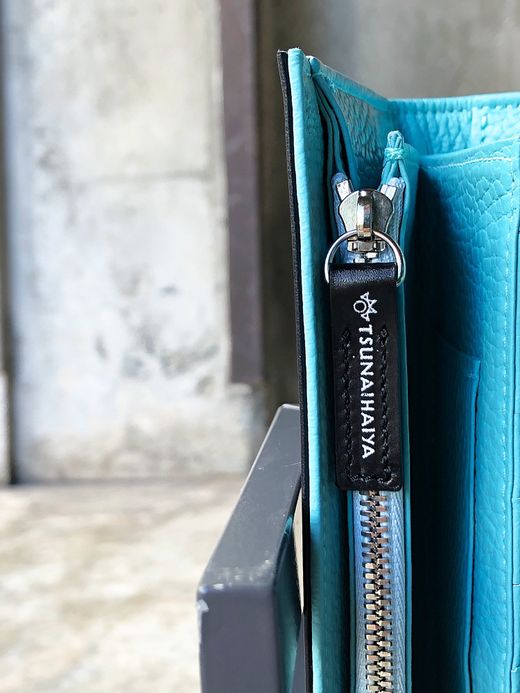 TSUNAIHAIYA BRINCADEIRA LONG WALLET / BLACK LIGHT BLUE