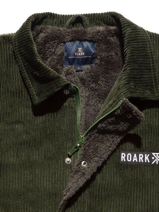 ROARK REVIVAL RJJ659 / CORDUROY COACHES JACKET / M.GREEN