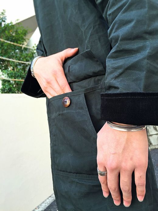 VOO Waxed Shi-Fu-Coat / green