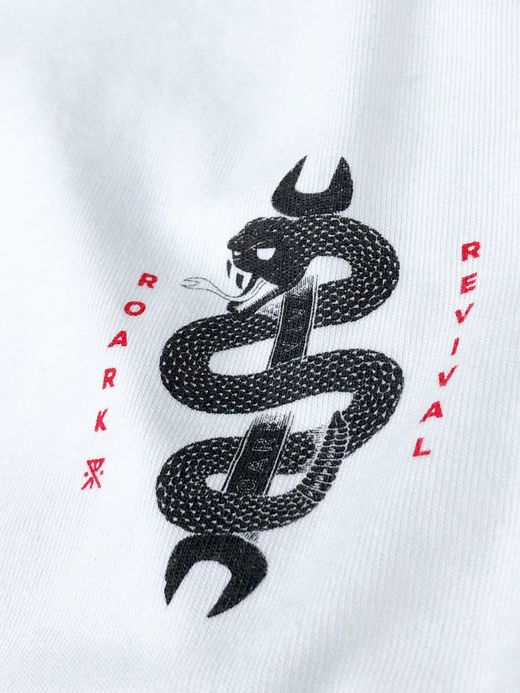 ROARK REVIVAL RLTJ553 / "WRENCHED" L/S TEE / WHITE