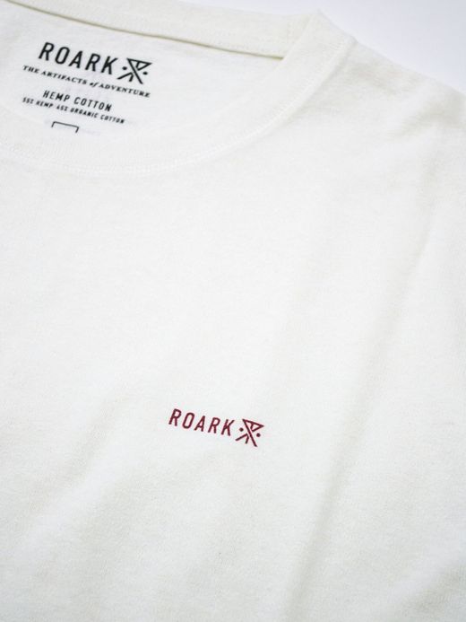 ROARK REVIVAL RTJH720 / HEMPCOTTON H/W TEE / WHITE