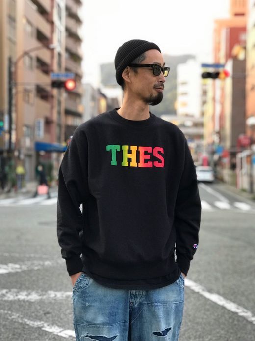 THE UNION TFB-00005 / SP "THES" RASTA COLOR SWEAT / BLACK