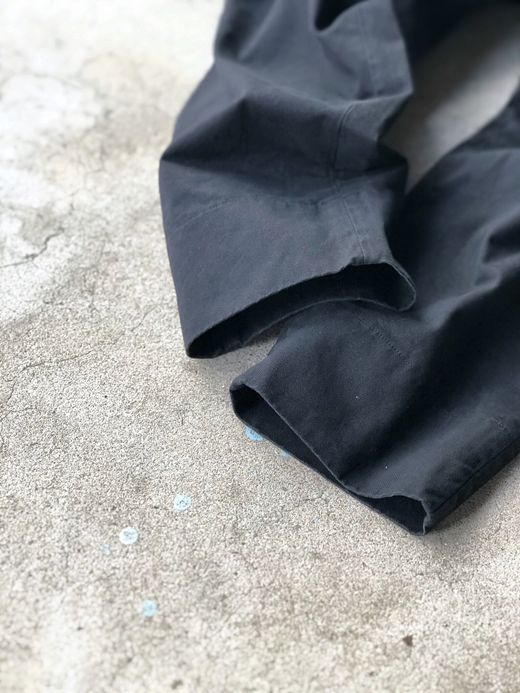 ANACHRONORM AN011 / TUCK WIDE TROUSERS / BLACK