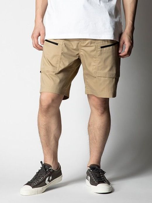 ROARK REVIVAL RSJ700 / HERRINGBONE ST NEW BAKER SHORTS / BEIGE