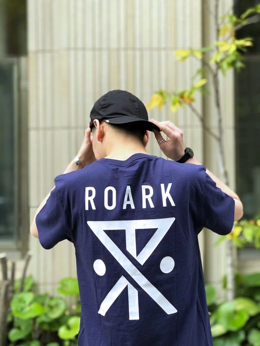 ROARK REVIVAL RTJD520 / "LARGE LOGO" TEE / NAVY
