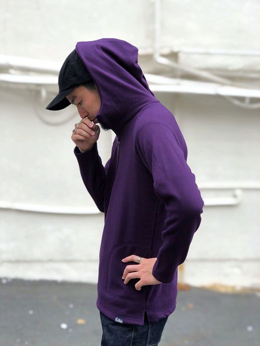 fulton SPN001 / "HIGH LINE" BOMBER HEAT HOODIE / PURPLE