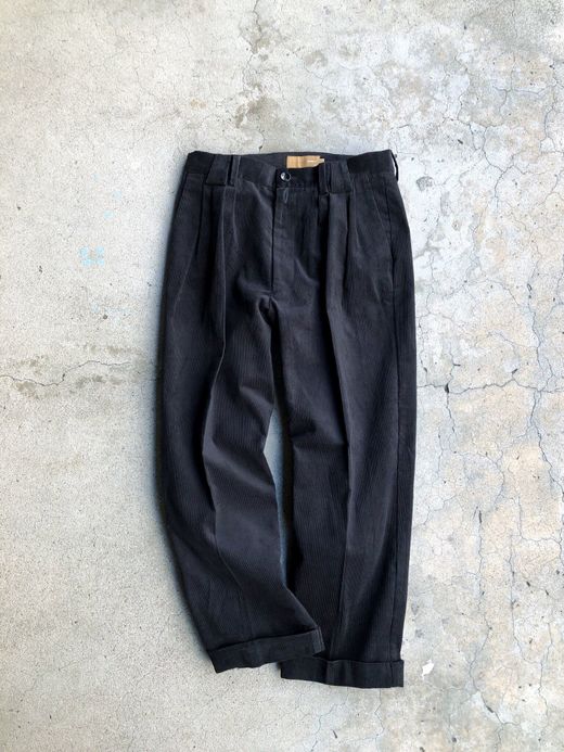 VOO VOO-955 / CORD SLACKS THICK / BLACK