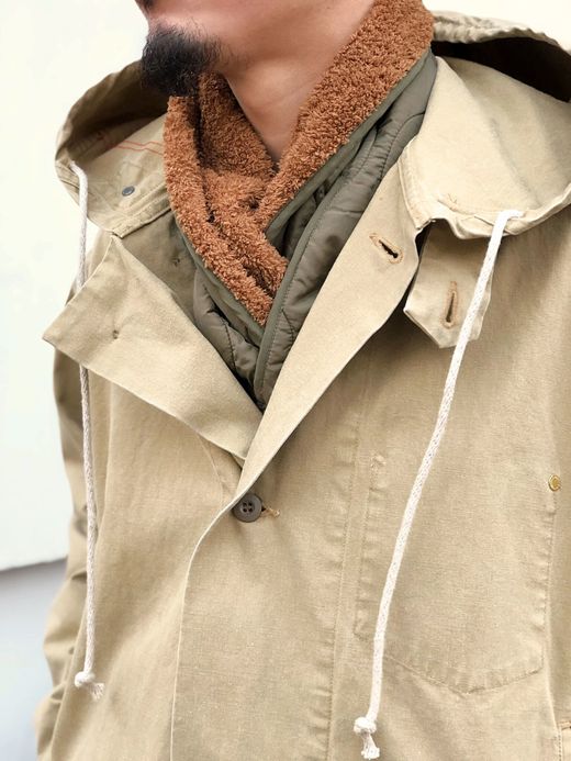  18FW-MP007 / MILキルトマフラー / オリーブ