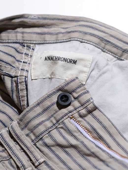 ANACHRONORM AN099 / DOUBLE KNEE PAINTER PANTS / HICKORY STRIPE