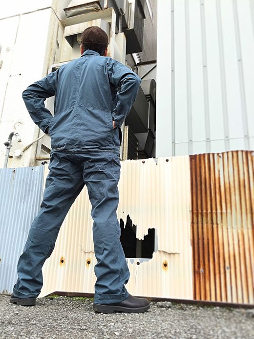 remilla Boat Zip Smock / BLU.GRY