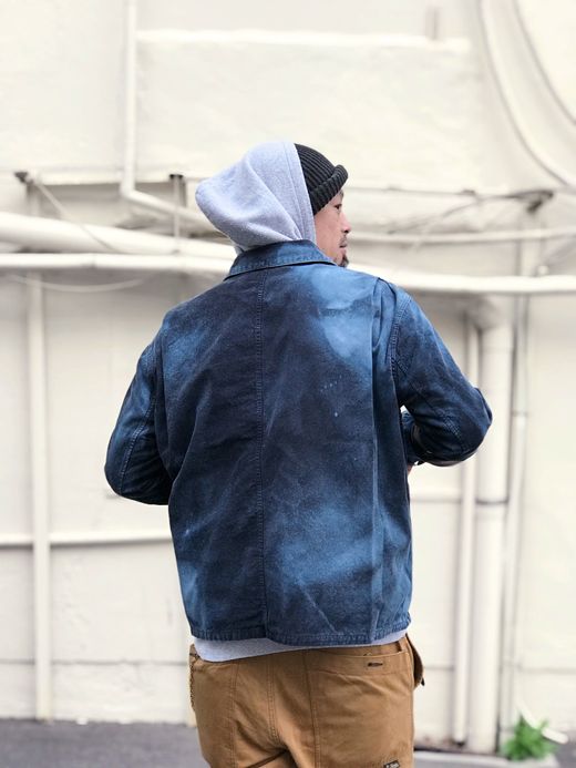 VOO VOO-974 / INDIGO PATCHWORK JKT / BLACK