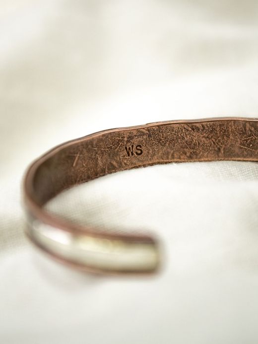 Indian Jewelry WYLIE SECATERO SILVER&COPPER BANGLE / TYPE G FLATBUSH