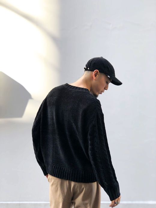 VOO VOO-885 / GOOD JQ KNIT / BLACK