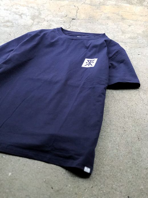 ROARK REVIVAL RTJD520 / "LARGE LOGO" TEE / NAVY