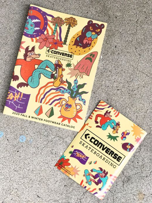 CONVERSE SKATEBOARDING 34200430 / PRORIDE SK OX + / GREEN/RED/PURPLE