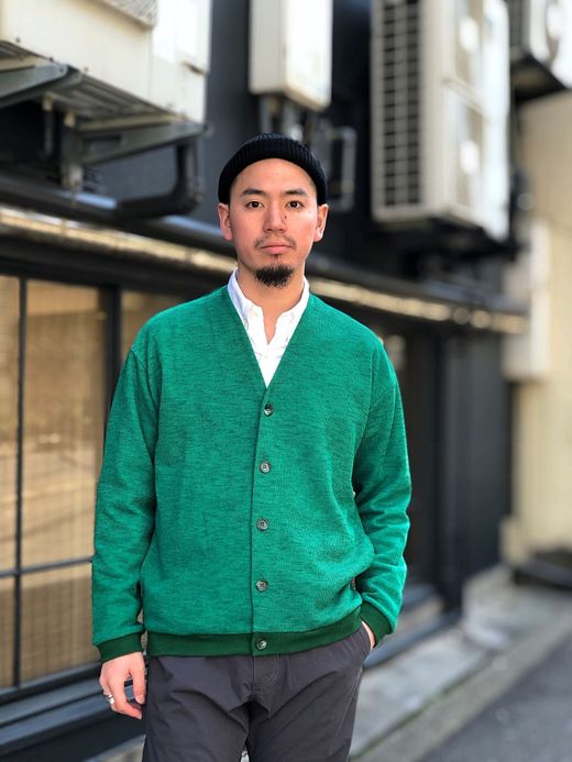 Spinner Bait 212LL / ライクリネンカーディガン / グリーン