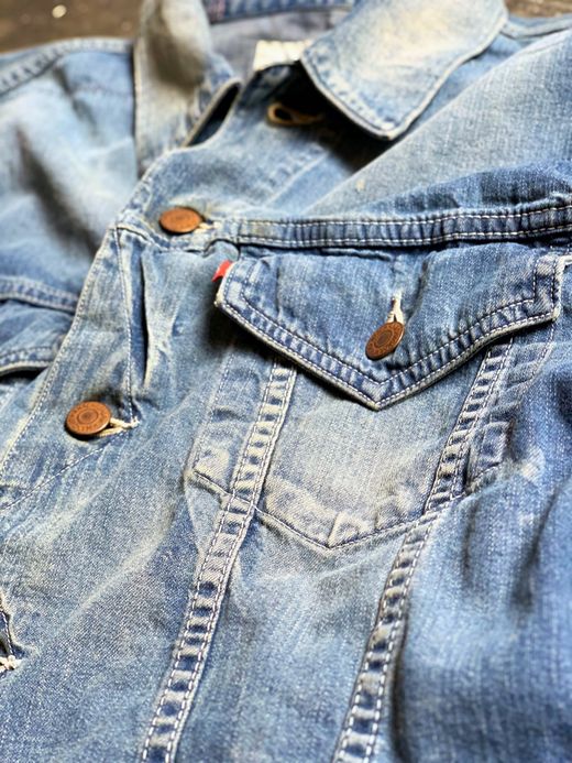 ANACHRONORM AN015W / 8oz DENIM JEAN JACKET / INDIGO AGING WASH 
