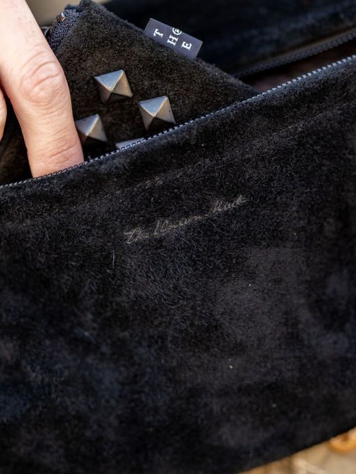 THE UNION TCB00054 / SUEDE FIELD POUCH(L size) / BLACK