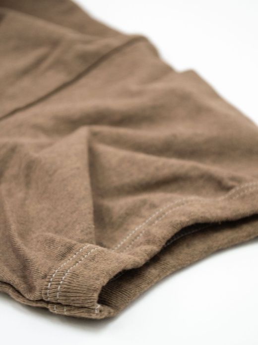 THE UNION TF00392 / PLAIN TEE / BROWN