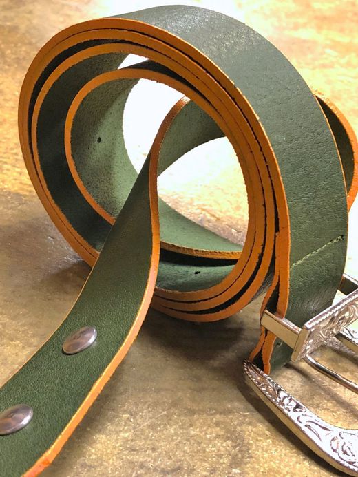 VOO Hawk Eye Leather Belt / green 