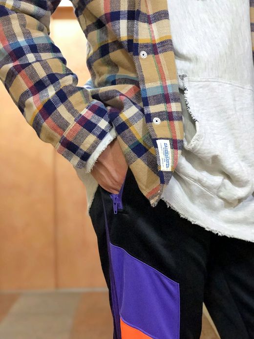 fulton GOWANUS JKT(FLANNEL CHECK) / BEIGE