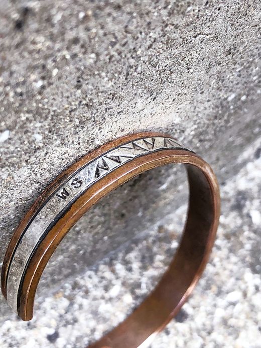Indian Jewelry Wylie Secatero Silver&Copper Bangle / type D
